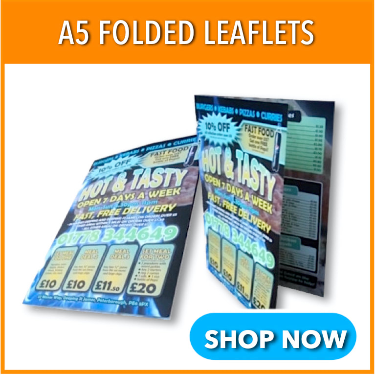 Picture of A5 folded leaflets